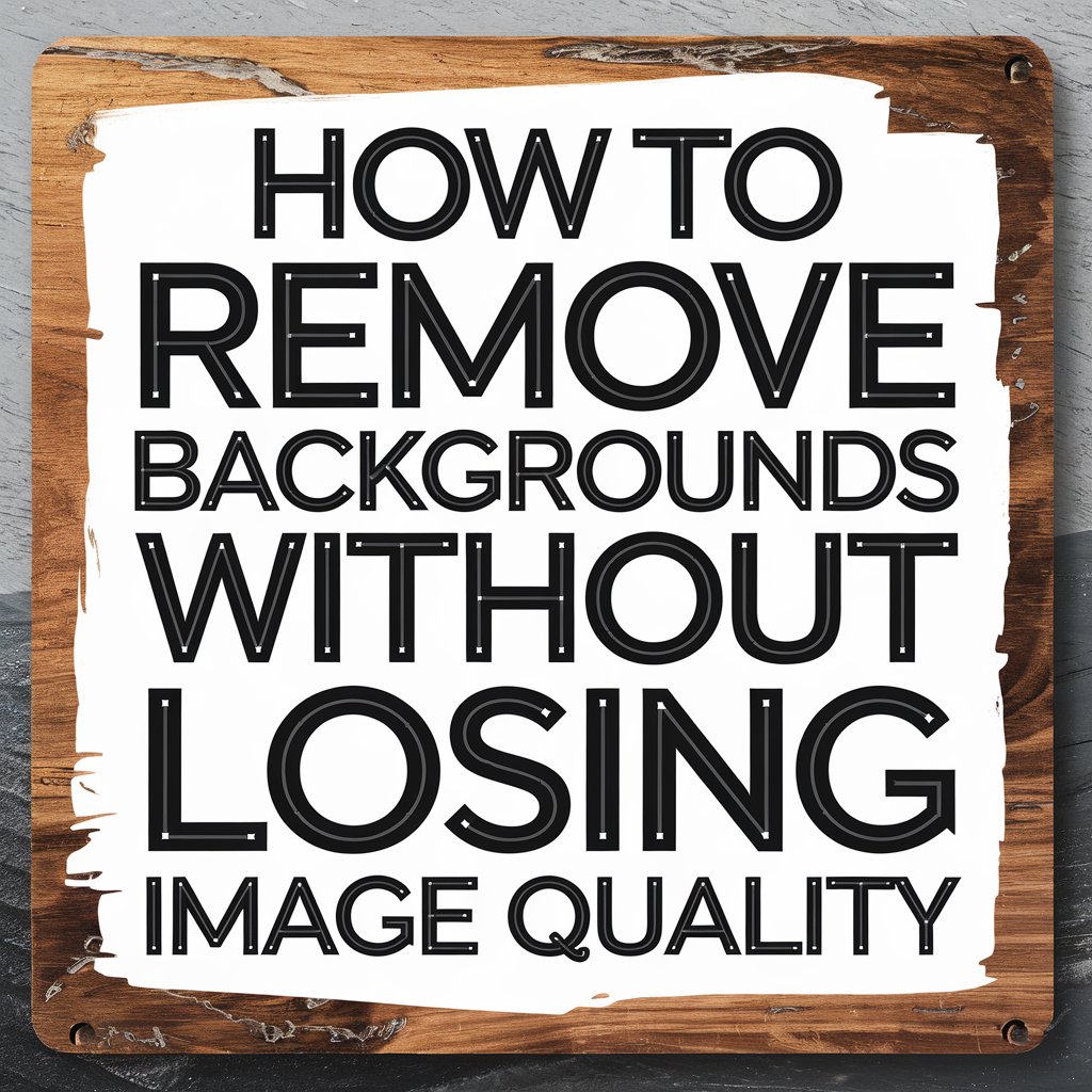 How to Remove Backgrounds Without Losing Image Quality