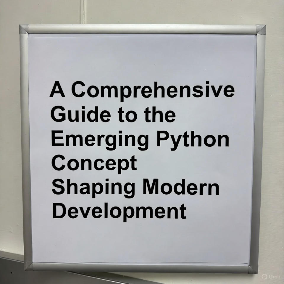 A Comprehensive Guide to the Emerging Python Concept Shaping Modern Development