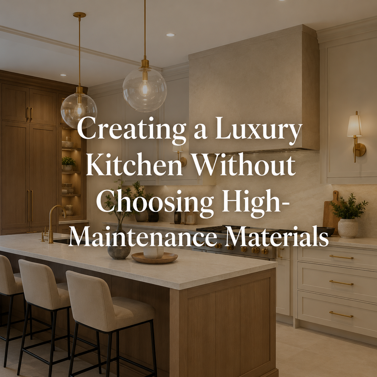 Creating a Luxury Kitchen Without Choosing High-Maintenance Materials