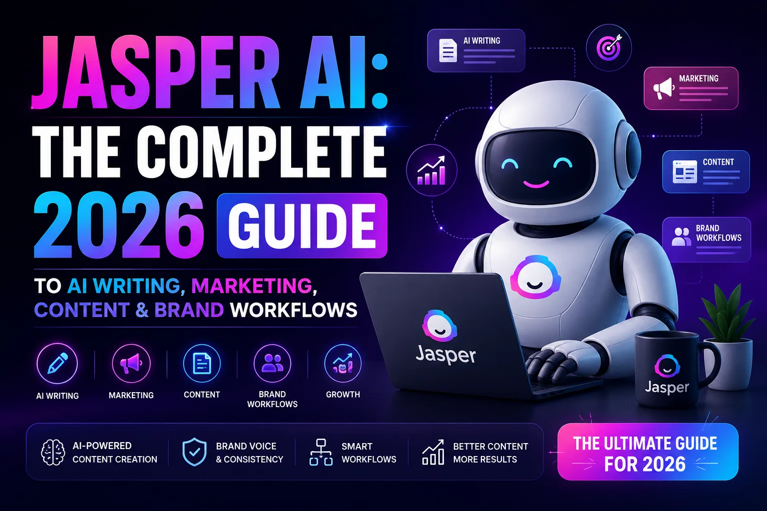 Jasper AI Complete 2026 Guide for AI Writing, Marketing, Content and Brand Workflows