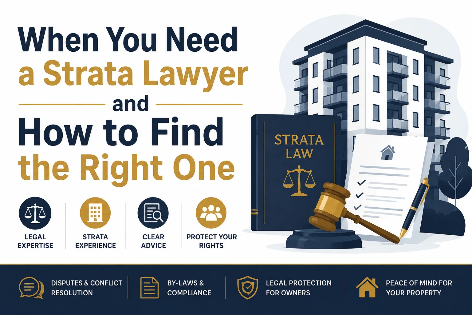 When You Need a Strata Lawyer and How to Find the Right One