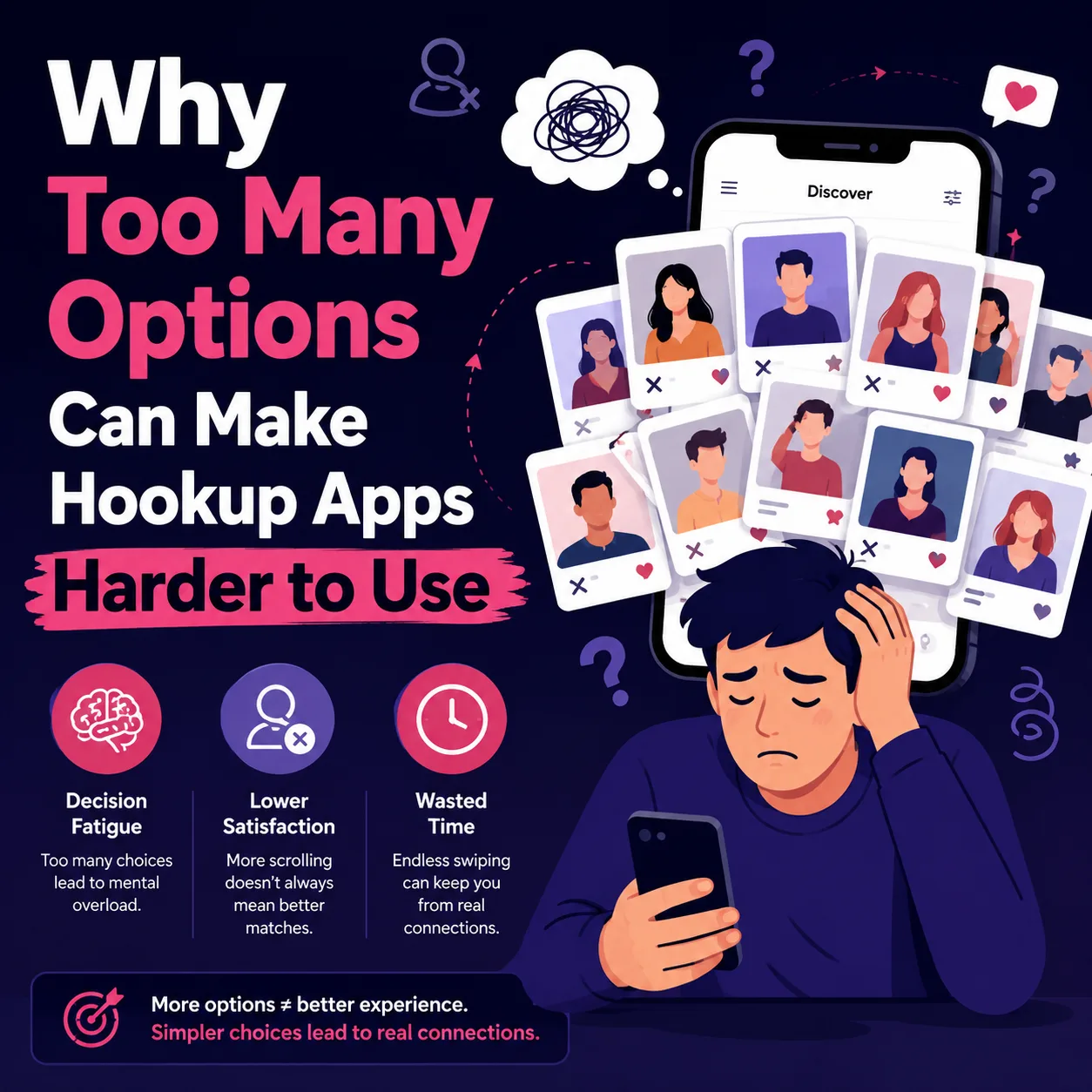 Why Too Many Options Can Make Hookup Apps Harder to Use